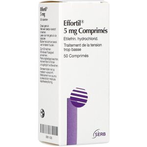 Effortil 5mg Tabletten 50 stuks