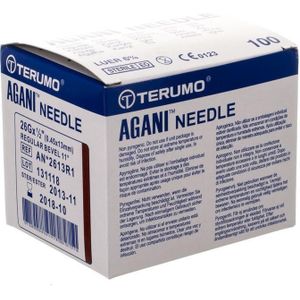 Terumo Agani naalden 26G 1/2 bruin 100 stuks