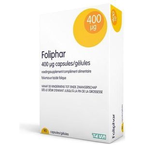 Foliphar 0,4mg Capsules 90 stuks