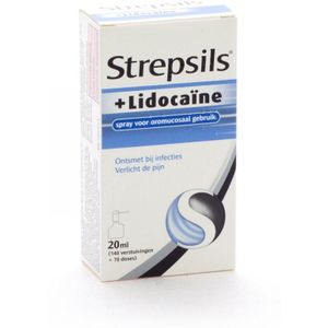 Strepsils + lidocaïne Keelspray 20ml