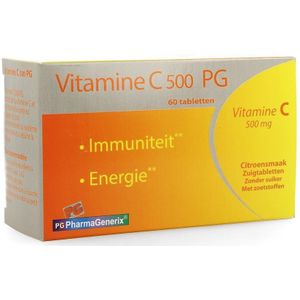 PharmaGenerix Vitamine C 500 Zuigtabletten 60 stuks