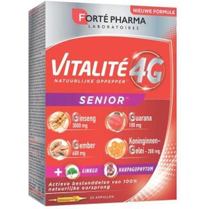 Forté Pharma - Vitalité 4G Senior - Ampullen - 20 stuks