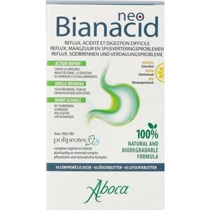Aboca NeoBianacid citroen Zuigtabletten 45 stuks