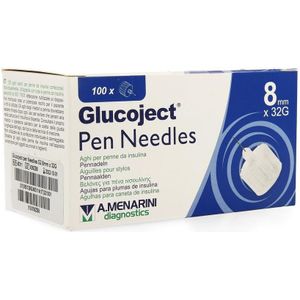 Glucoject Pennaald 32G 8mm 100 stuks