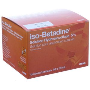 iso-Betadine® Hydroalcoholisch 5% 10ml Unidosis 40 stuks
