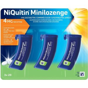 Niquitin Mini Lozenge 4mg NF Zuigtabletten 60 stuks