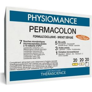 Physiomance Permacolon met microbiota Capsules & zakjes 20+20+20 stuks