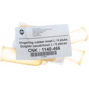 Vingerlingen latex L 6 stuks