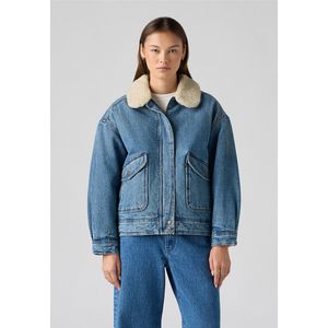 LEVI'S - Sherpa Bomberjasje - Blauw - Katoen