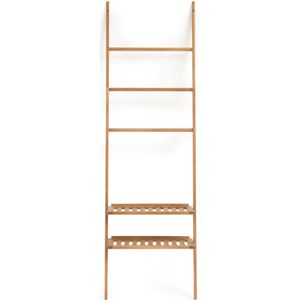 Ladder etagère, geolied acacia, teak afwerking, Kiari