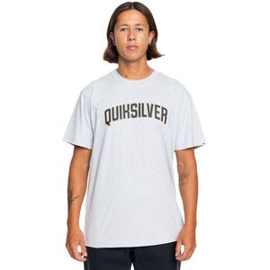QUIKSILVER - T-shirt - Lichtgrijs - Katoen - Korte Mouwen