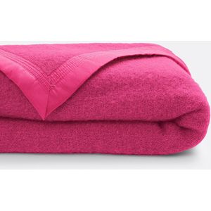 LA REDOUTE INTERIEURS - Deken - Aalbes Kleur - 100% Woolmark Wol