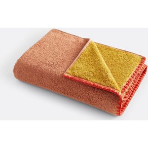 La Redoute Intérieurs - Chamali - Badlaken - Geel/Blush - 100% Katoen - 500 g/m2