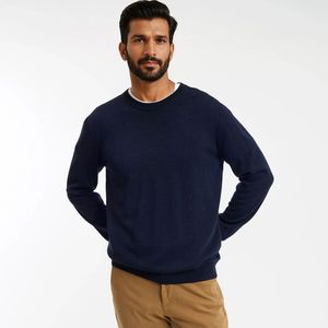 La Redoute Collections - Signature BASTIEN - Trui - Donker Marine - Merinoswol