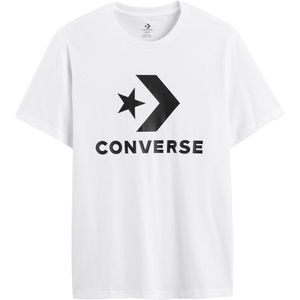 T-shirt met korte mouwen en grote ster logo CONVERSE. Katoen materiaal. Maten XXL. Wit kleur