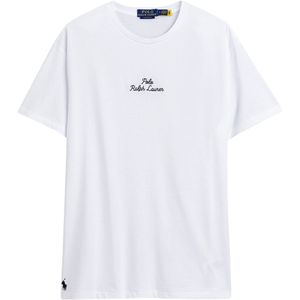 Recht T-shirt met logo POLO RALPH LAUREN. Katoen materiaal. Maten XXL. Wit kleur