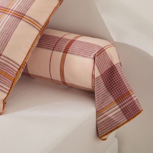 La Redoute Intérieurs - Dollon - Bolstersloop - Roze - Katoenen Flanel - 85 x 185 cm