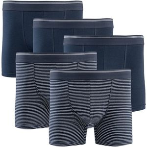 Set van 5 boxershorts LA REDOUTE COLLECTIONS. Katoen materiaal. Maten XXL. Blauw kleur