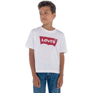 T-shirt LEVI'S KIDS. Katoen materiaal. Maten 6 jaar - 114 cm. Wit kleur
