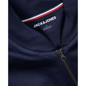 Sweater met rits en maokraag JACK & JONES. Katoen materiaal. Maten XS. Blauw kleur