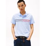 Tommy Jeans - DM0DM20916 - Polo - Blauw - Katoen - Korte Mouwen