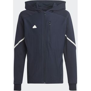 Zip-up Hoodie ADIDAS SPORTSWEAR. Katoen materiaal. Maten 9/10 jaar - 132/138 cm. Blauw kleur