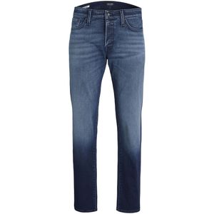 Slim jeans Glenn JACK & JONES. Katoen materiaal. Maten W33 - Lengte 34. Blauw kleur