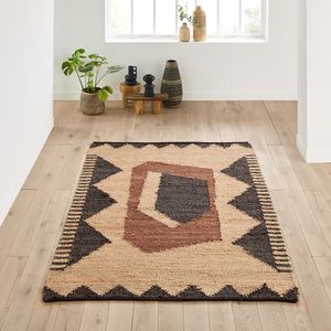 Vloerkleed 93% jute, Euphie LA REDOUTE INTERIEURS. Jute materiaal. Maten 200 x 290 cm. Multicolor kleur