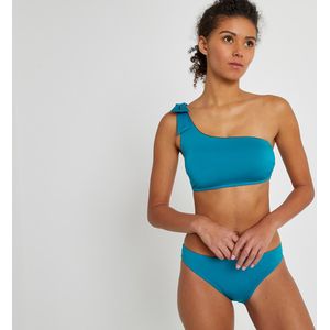 Bikini bustier BH in gerecycleerd polyester LA REDOUTE COLLECTIONS.  materiaal. Maten 36 FR - 34 EU. Blauw kleur
