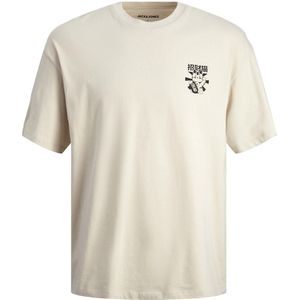 T-shirt met ronde hals en logo JACK & JONES. Katoen materiaal. Maten S. Beige kleur