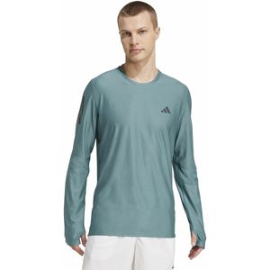 Running T-shirt met lange mouwen adidas Performance. Polyester materiaal. Maten S. Groen kleur