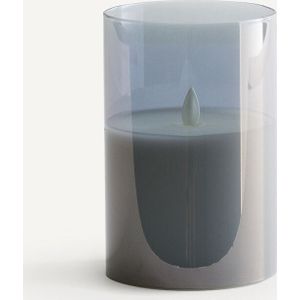 Luma AM.PM. - LED Kaars - Smoked Grijs - Was en Glas
