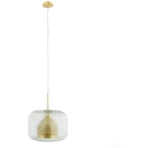 Hanglamp Ø40 cm, Mistinguett AM.PM. Glas materiaal. Maten één maat. Geel kleur