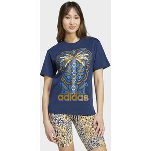 T-shirt Graphic ADIDAS x FARM ADIDAS SPORTSWEAR. Katoen materiaal. Maten M. Blauw kleur