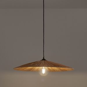 Hanglamp in raffia Ø50 cm, Rafita LA REDOUTE INTERIEURS. Raffia materiaal. Maten één maat. Beige kleur