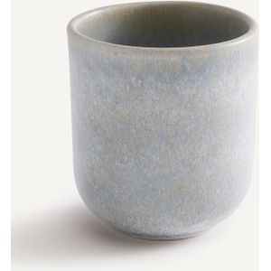 Chuma - Set van 4 Kopjes - Mat Geëmailleerd Aardewerk - Blauw