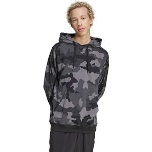 ADIDAS SPORTSWEAR - Hoodie - Camouflage - Zwart - Katoen