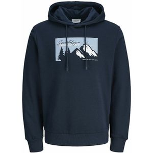 Jack & Jones - Hoodie - Marineblauw - Katoen
