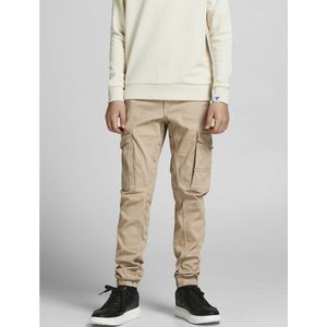 Cargo broek JACK & JONES JUNIOR. Katoen materiaal. Maten 13 jaar - 153 cm. Beige kleur