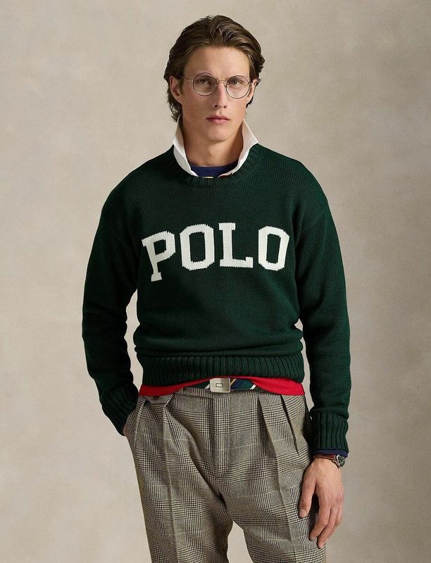 Gebreide pullover met ronde hals