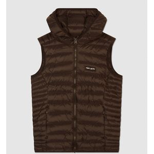 Bodywarmer met kap TEDDY SMITH. Polyamide materiaal. Maten 14 jaar - 162 cm. Grijs kleur