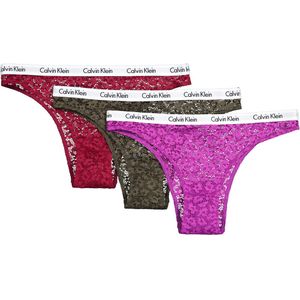 Set van 3 Brazilian slips CALVIN KLEIN UNDERWEAR. Katoen materiaal. Maten XS. Andere kleur