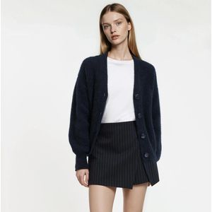 GILDAS LA REDOUTE COLLECTIONS - Vest - Marineblauw - Alpaca