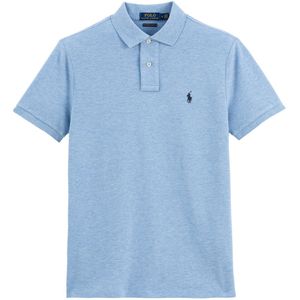 Rechte polo fit in piquétricot POLO RALPH LAUREN. Katoen materiaal. Maten XXL. Blauw kleur