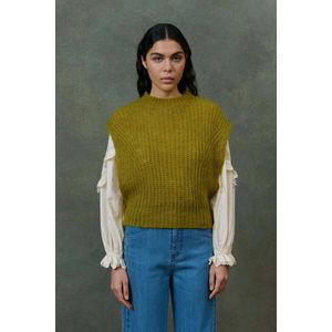 LOUISE MISHA - SIGOU - Mouwloze Trui - Kaki - Polyamide