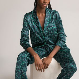 Pyjama in satijn met stippenprint LA REDOUTE COLLECTIONS. Satijn materiaal. Maten 36 FR - 34 EU. Andere kleur