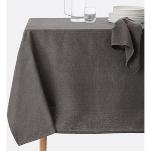 LA REDOUTE INTERIEURS - Victorine - Tafelkleed - Houtskool - Gewassen Linnen