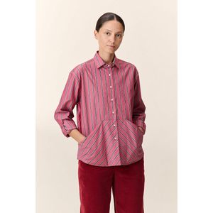 LEON & HARPER - CHEZ - Gestreept Hemd - Roze - Katoen