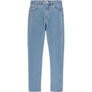 Mom jeans LEVI'S KIDS. Katoen materiaal. Maten 12 jaar - 150 cm. Blauw kleur