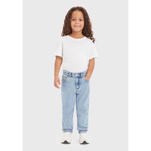 Mom jeans LEVI'S KIDS. Katoen materiaal. Maten 8 jaar - 126 cm. Blauw kleur